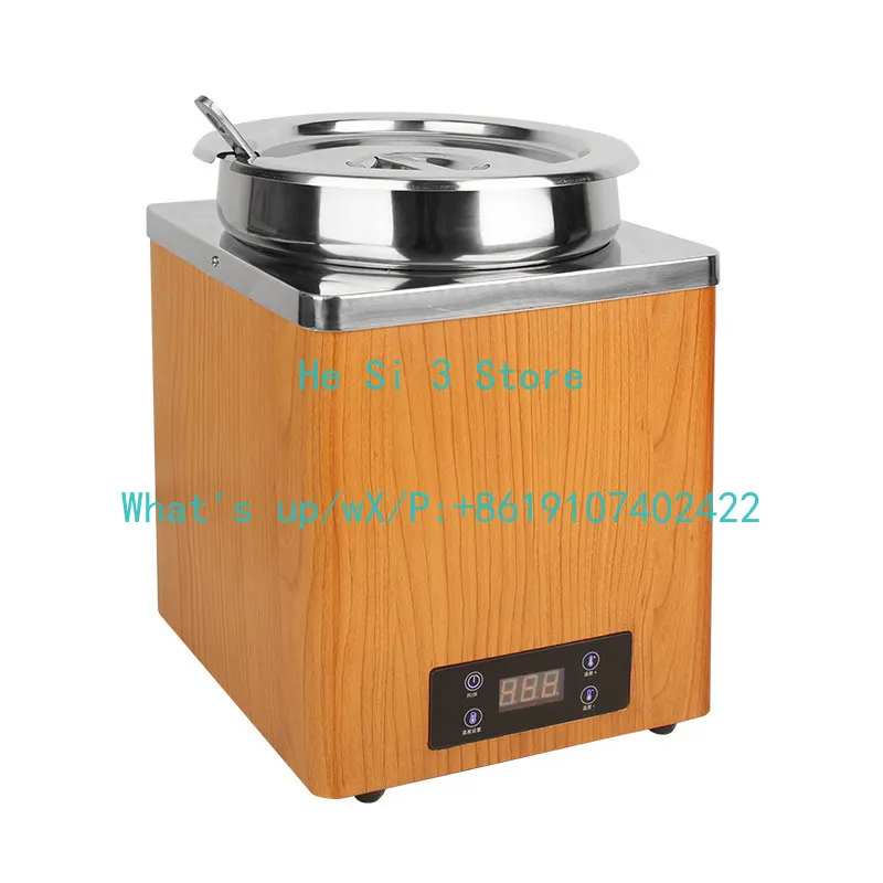 110V commercial digital display 304 electronic warm soup pot buffet electric heating heat preservation soup porridge