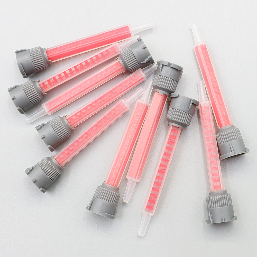 2000pcs Epoxy Adhesive Mixing Nozzle Static Mixing Nozzle Mb6-16 Mixing Tube (10:1Ratio) for 10:1 Empty Dual Cartridges