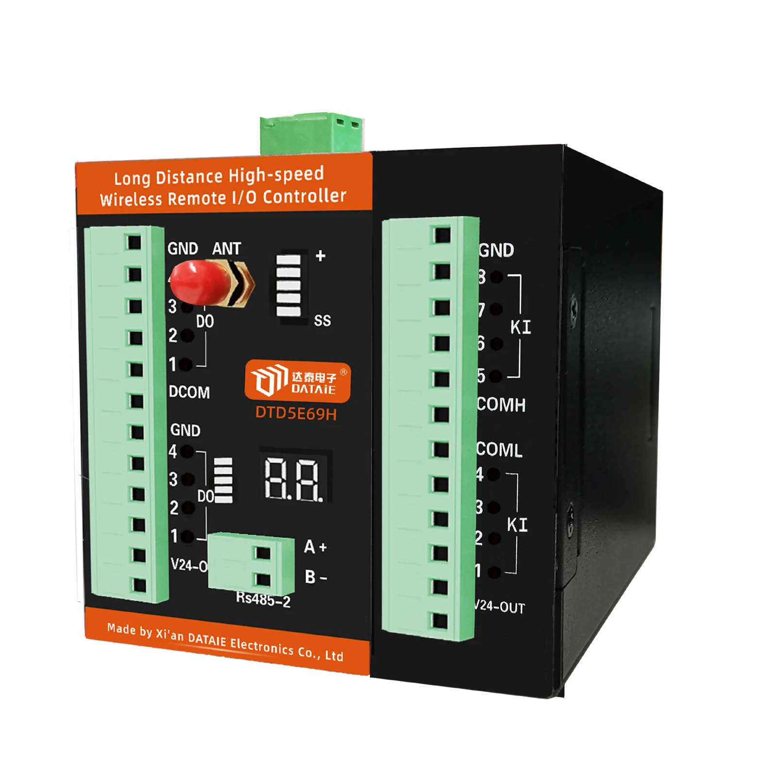 DATAIE DTD5E69H-88 DIDO 50km Nadajnik-odbiornik Dalekiego Zasięgu Szybki Bezprzewodowy Kontroler I/O Zdalnego Sterowania Punkt-Punkt