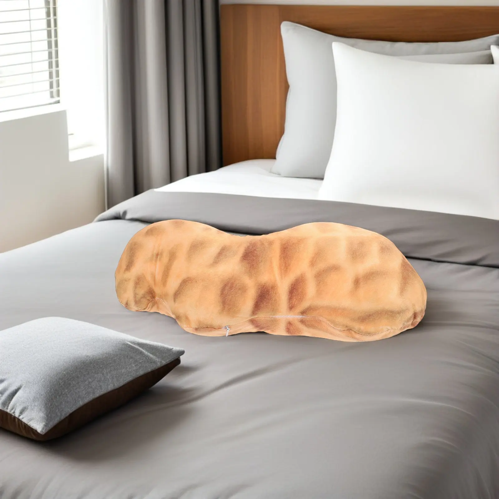 

Creative Peanut Shaped Soft Decorative Cushion Neck Support Pillow 45Cm for Sofa Bed Office Comfortable Backrest Pillow
