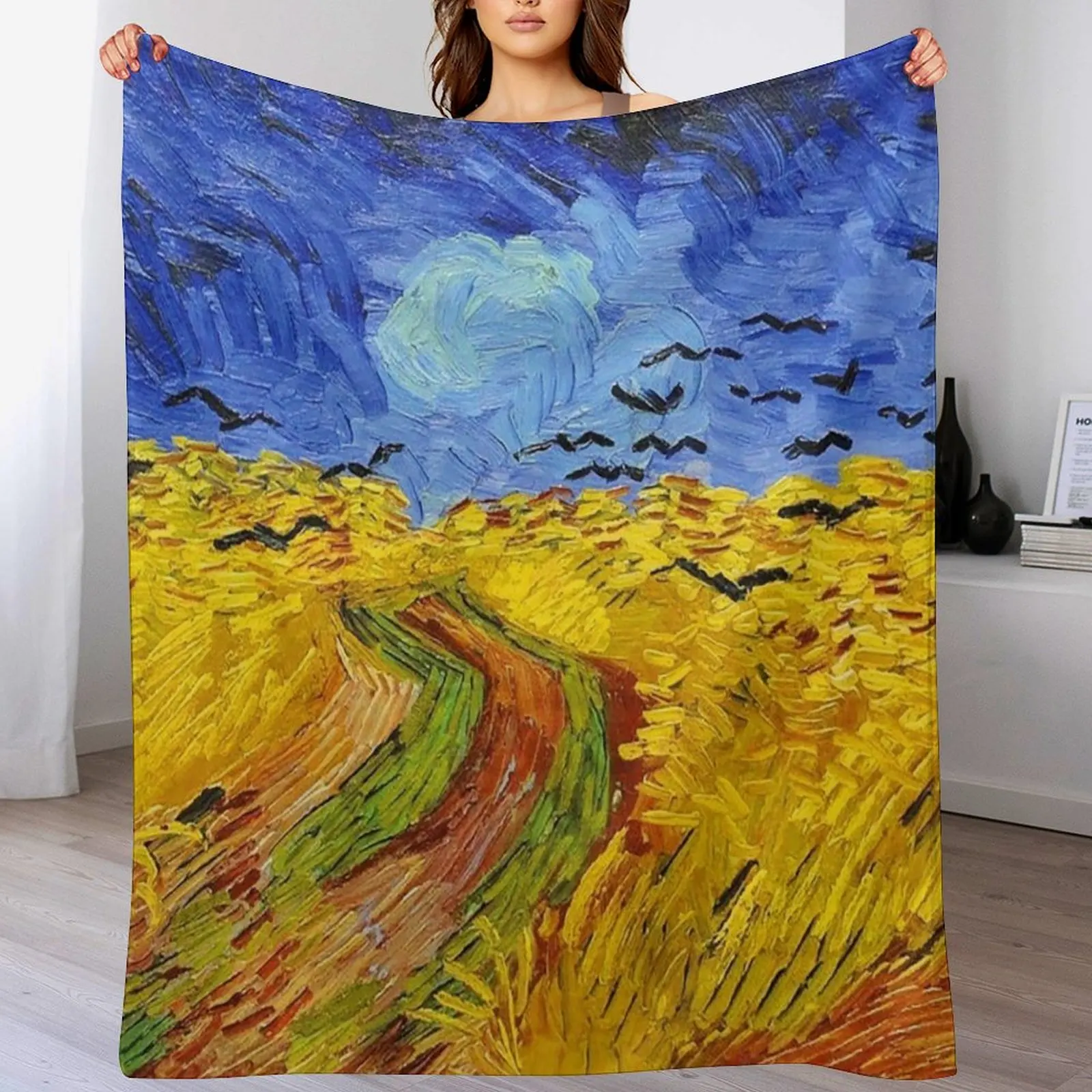 

van gogh Throw Blanket Cozy Warm Blanket for Bed Room Decor