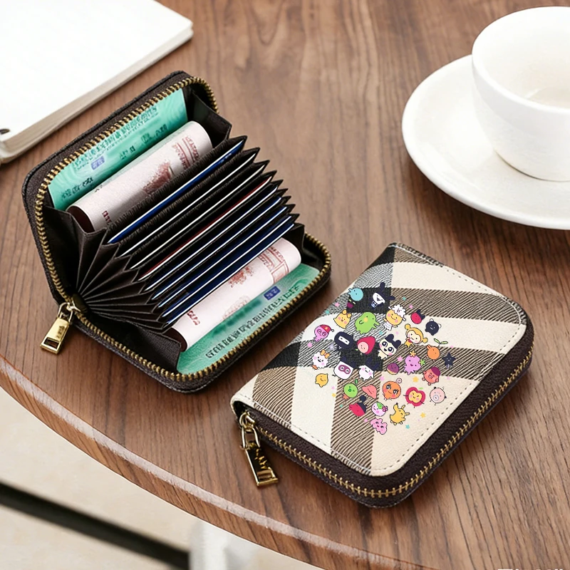 

Tamagotchi Woman Short Wallet Anime Cartoon Zipper Purse Man Fashion Coin Purse Fashion Wallet Card Holder Kawaii Money Bag Gift