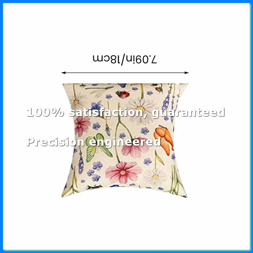 Outdoor Pillow Covers 18x18Inch Set of 4 Outdoor Waterproof Pillow Covers for Patio Furniture Garden-DTB1