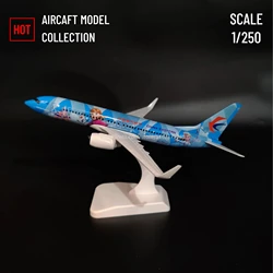 Scale 1:250 Metal Aircraft Replica CHINA EASTERN B737 Airplane Aviation Model Office Home Decor Miniature Art Kid Fidget Boy Toy