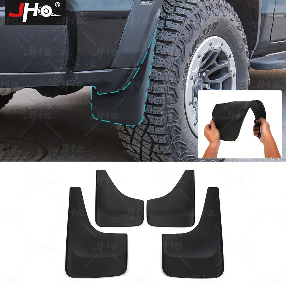 

JHO Front Rear Wheel Mud Flaps Splash Guards Fender Flare Kit Mudguard For Dodge Ram 1500 TRX 2022 2023 Car Accessories