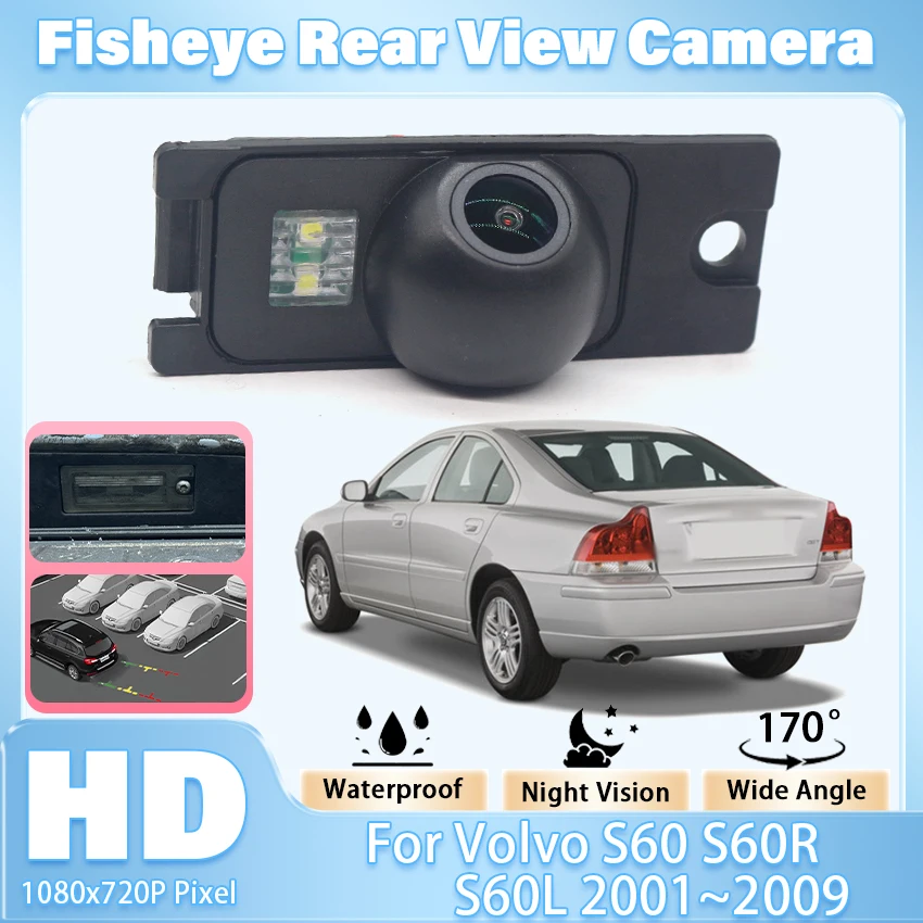 RearView Reverse Camera HD Waterproof For Volvo S60 S60R S60L 2001 2002 2003 2004 2005 2006 2007 2008 2009 Backup Parking Camera
