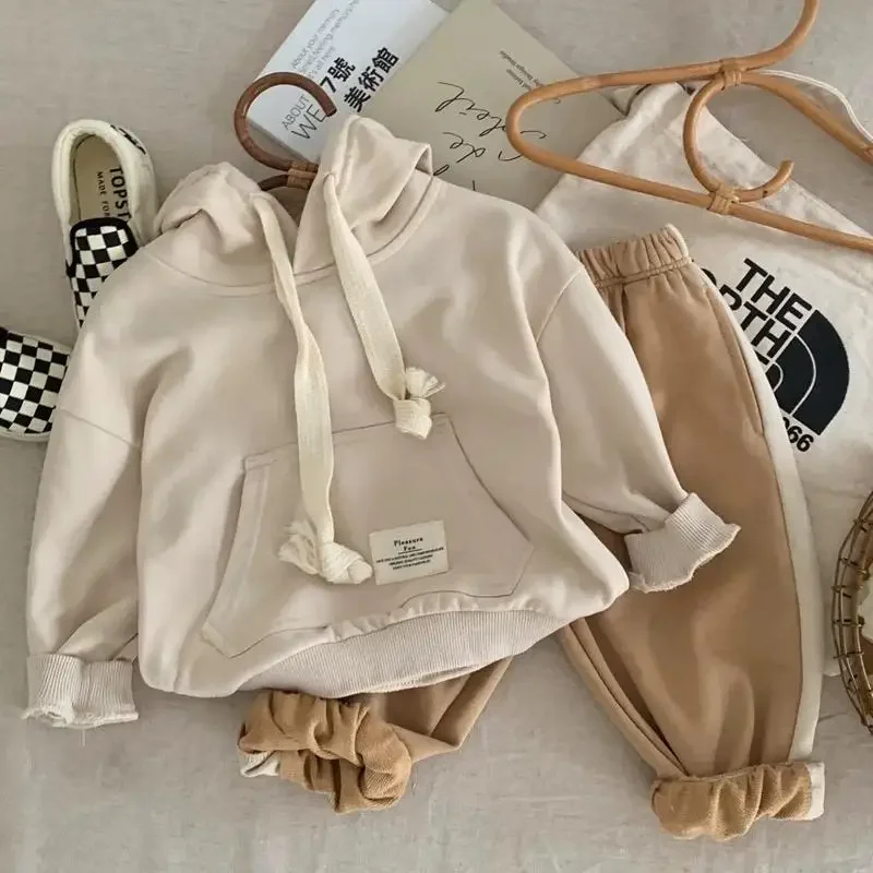 

2025 г., бежевая, весенне-осенняя, бесшовная спортивная детская одежда, толстовки с капюшоном для мальчиков, хлопковые топы, верхняя одежда