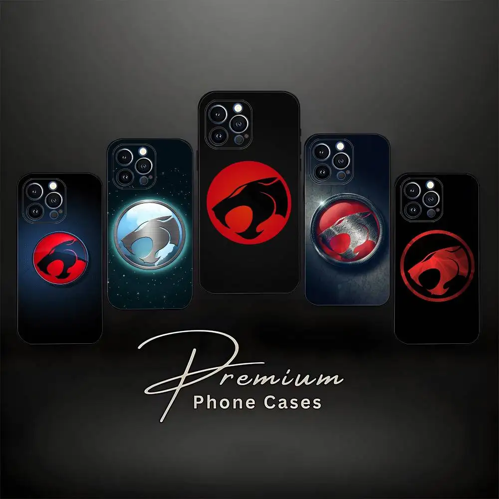 

T-ThunderCats CARTOON Phone Case For iPhone 17,16,15,14,13,12,11 ,Pro Max,XS,X,XR,SE,Mini,8,7,Soft Silicone Black Cover
