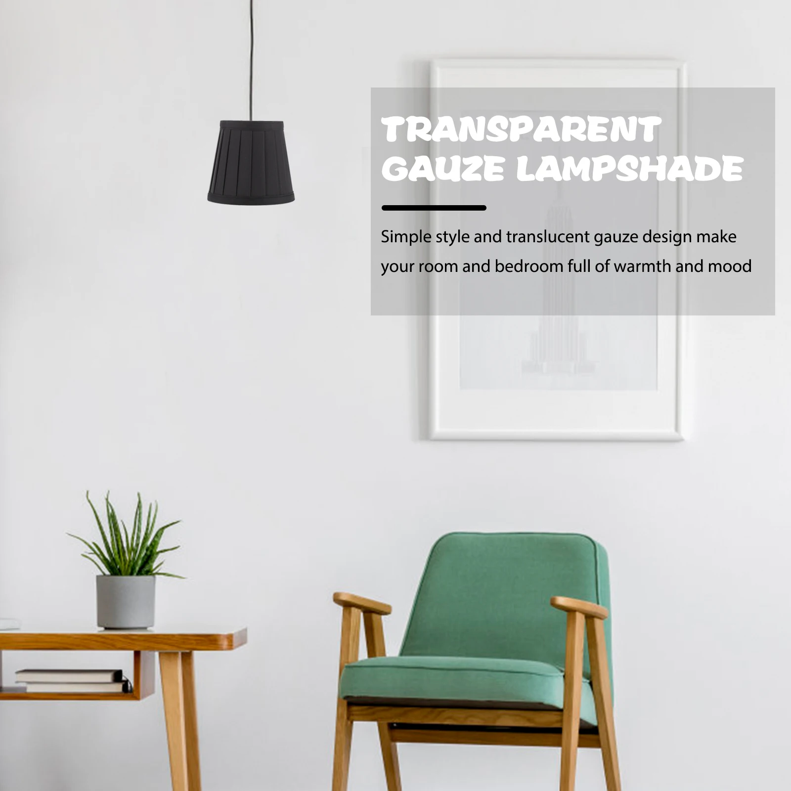 

Black Cloth Lampshade Clamping Design for Ceiling Wall Bedside Lamps Vintage Barrel Dustproof Small Desk Lampshades Table Light