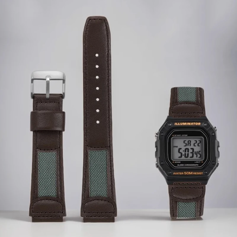 16mm Soft Cowhide Strap for Casio DW5600 DW-5600 GW-5000 5035 GW-M5610 GW-B5600 DW6900 GA2100 GA-2100 Series Calfskin Watchband