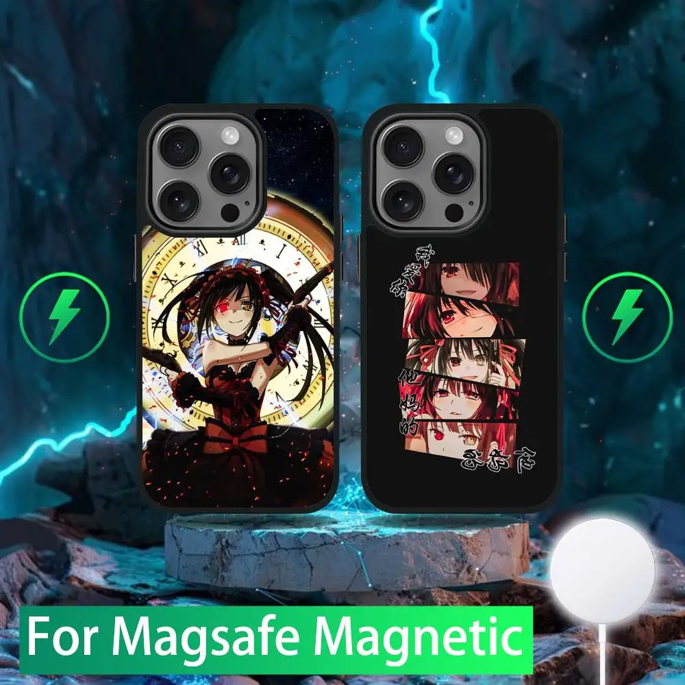 

Kurumi Tokisaki D-Date A L-Live Phone Case For iPhone 16,15,14,13,12,11,Pro,Max,Plus,Mini,SE Magsafe Magnetic Wireless Charging