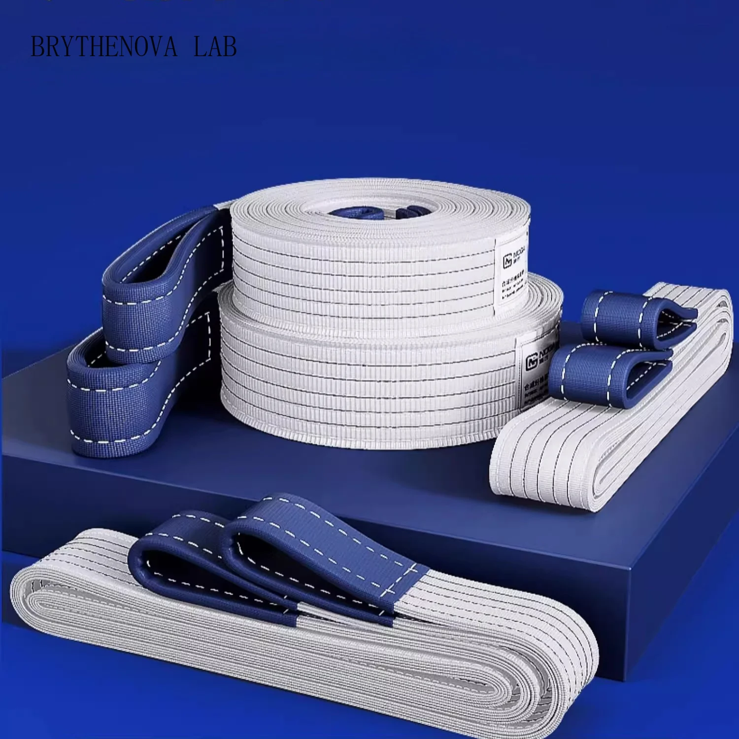 Lifting Sling Crane Lifting Strap Industrial Flat 1/2/3/5 Thicken Ton Double Buckle Crane Hoisting Cargo Polyester