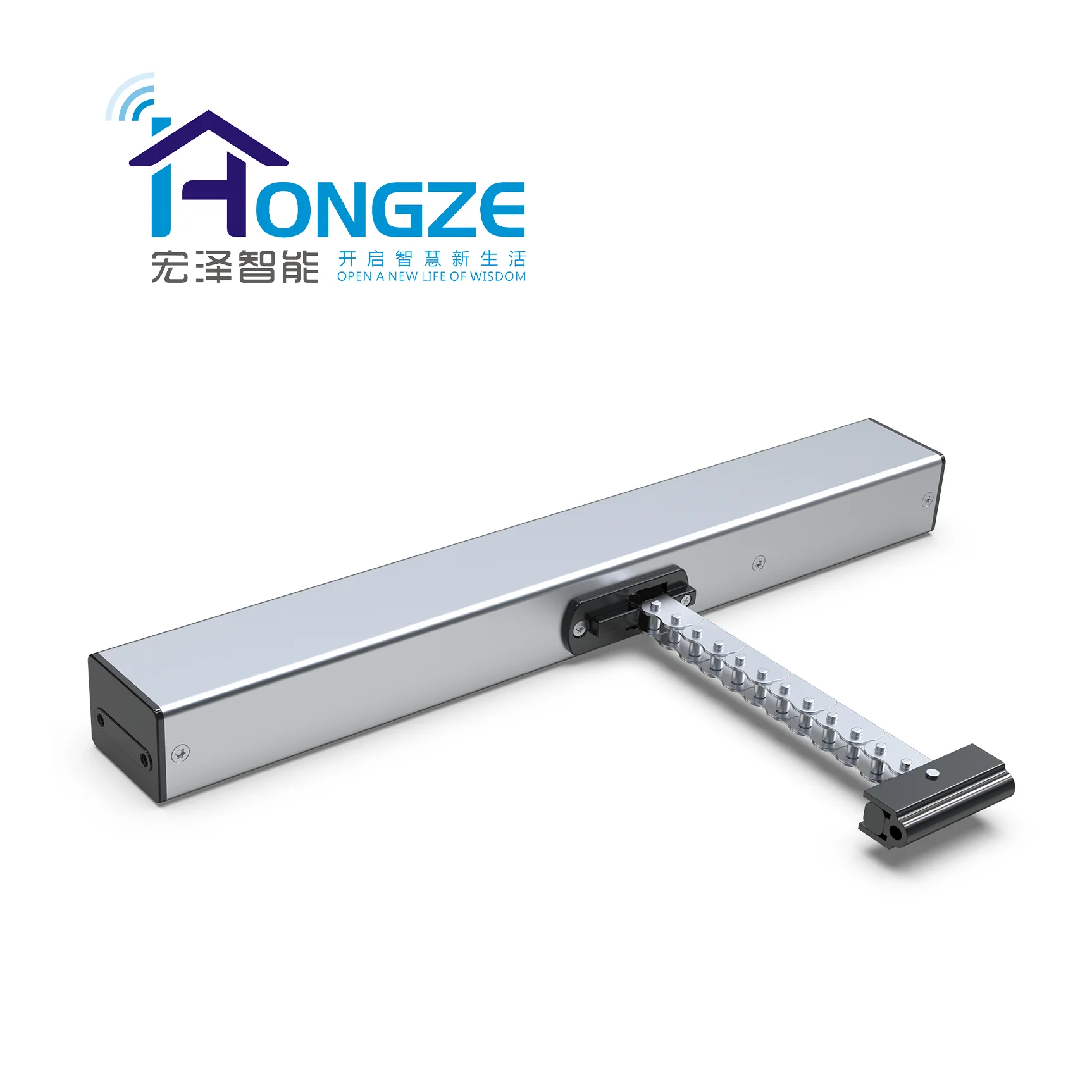 

Hongze C40HD Modern Aluminium Actuator Motor Window Opener Built-in Synchronous Hall Electric Chain for Skylight