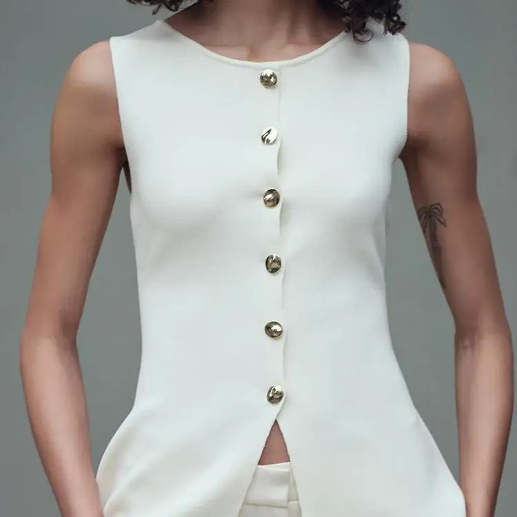 عارضة الذهب زر ديكور شقة إبرة سترة جديد وصول الربيع المرأة Faion الشارع Sle قطعة واحدة العادية طول لون نقي