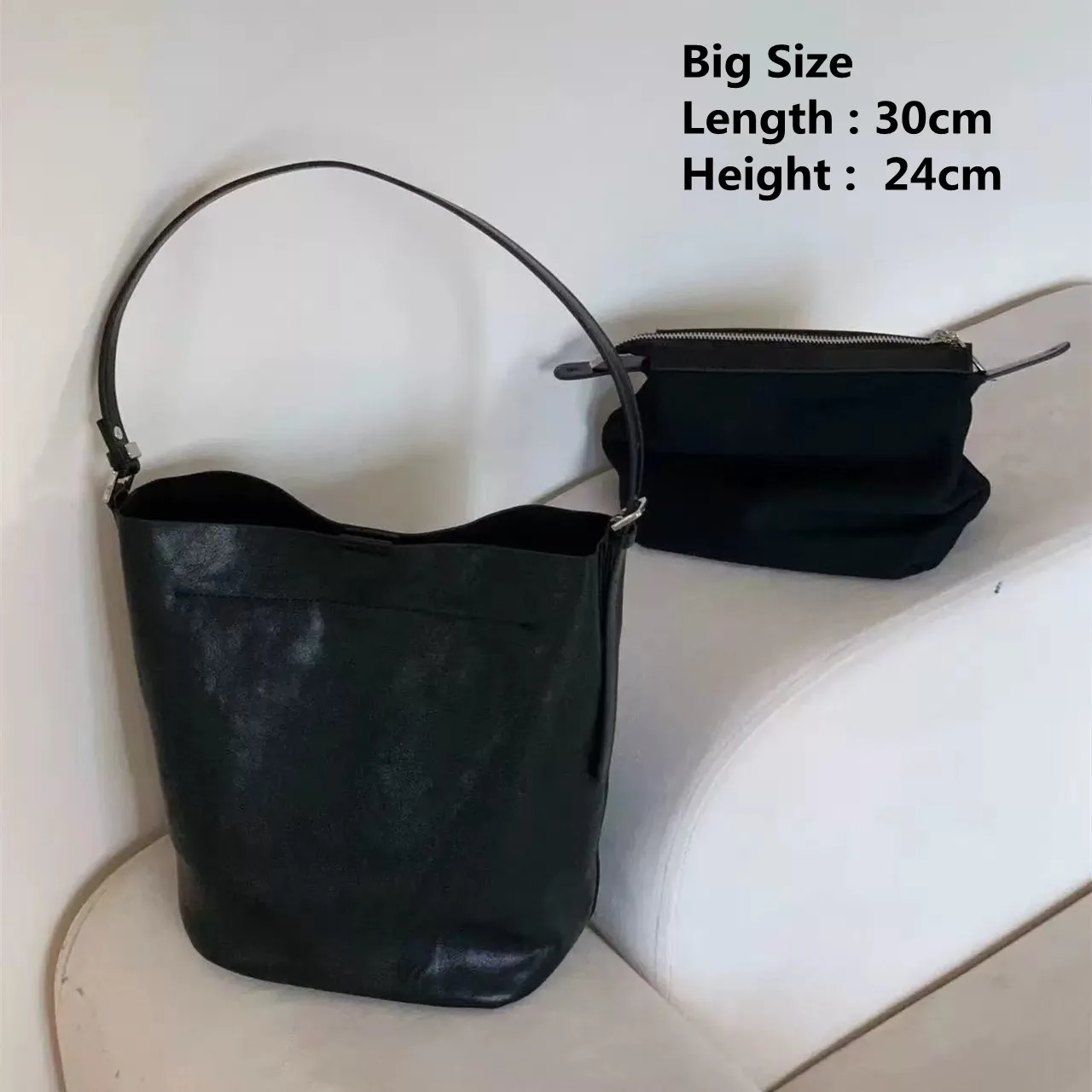 

Genuine Cow Leather Women Bags Handbags Bucket Bag Fashion Tote Bag Leather Luxury Desginer Crossbody Bag Large Lady Hand Bags