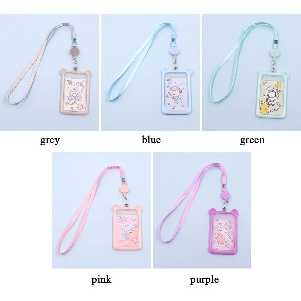 1 قطعة الكرتون الدب البنك الهوية بطاقة الهوية كم حافلة بطاقة حالة غطاء الائتمان حامل البطاقة #4