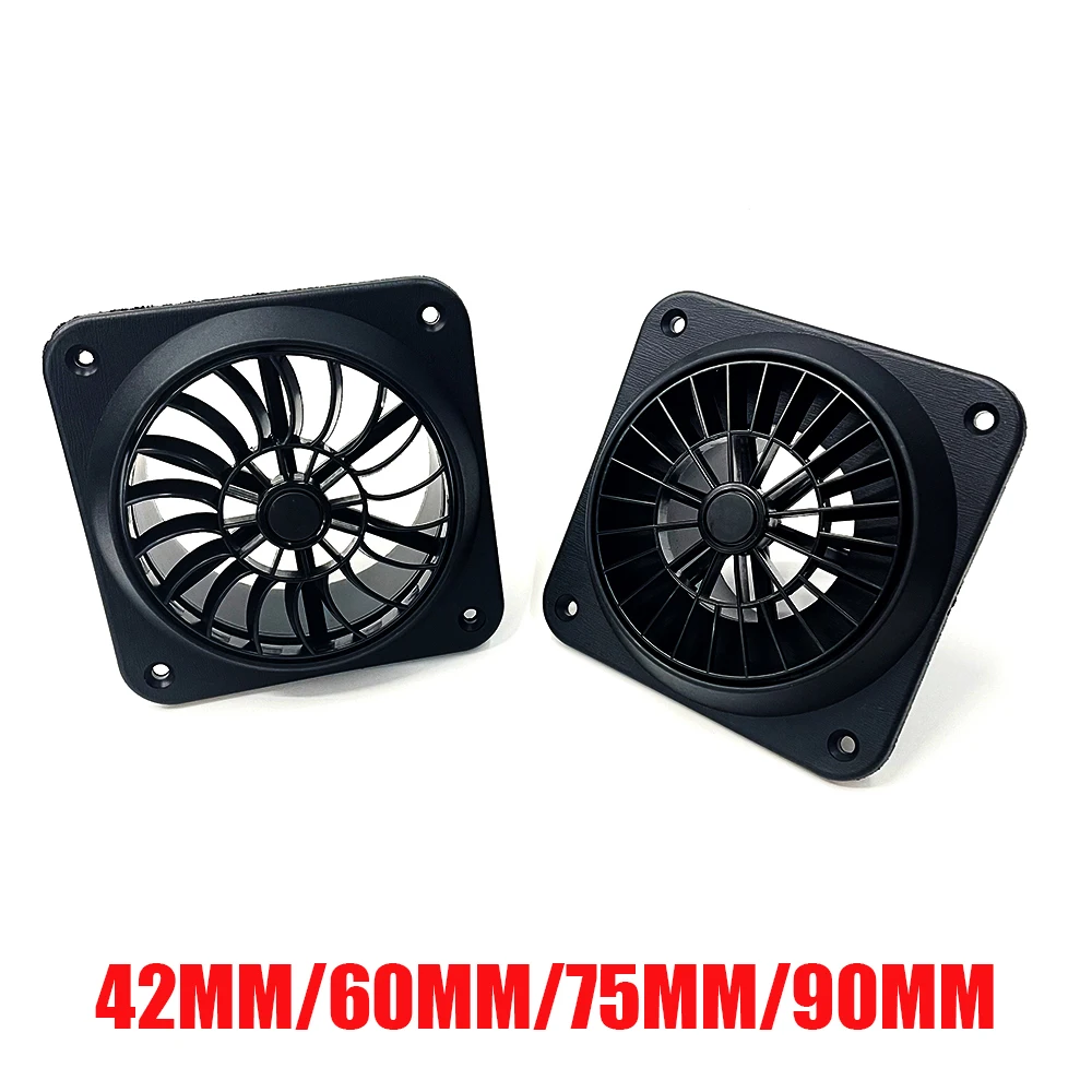 

Black Car Air Conditioner Outlet 42/60/75/90mm Air Vent with Fan for Webasto Eberspacher Heater Universal Air Conditioning Vent