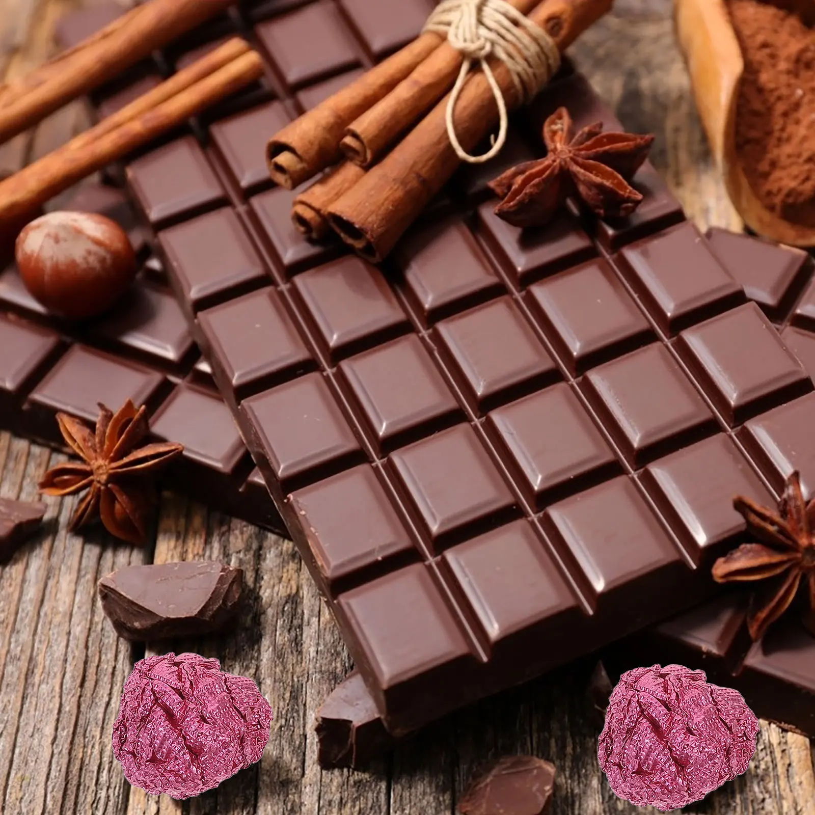 

100 Pcs Candy Wrappers Cookie Nougat Packing Papers for Cake Box Packaging Pink