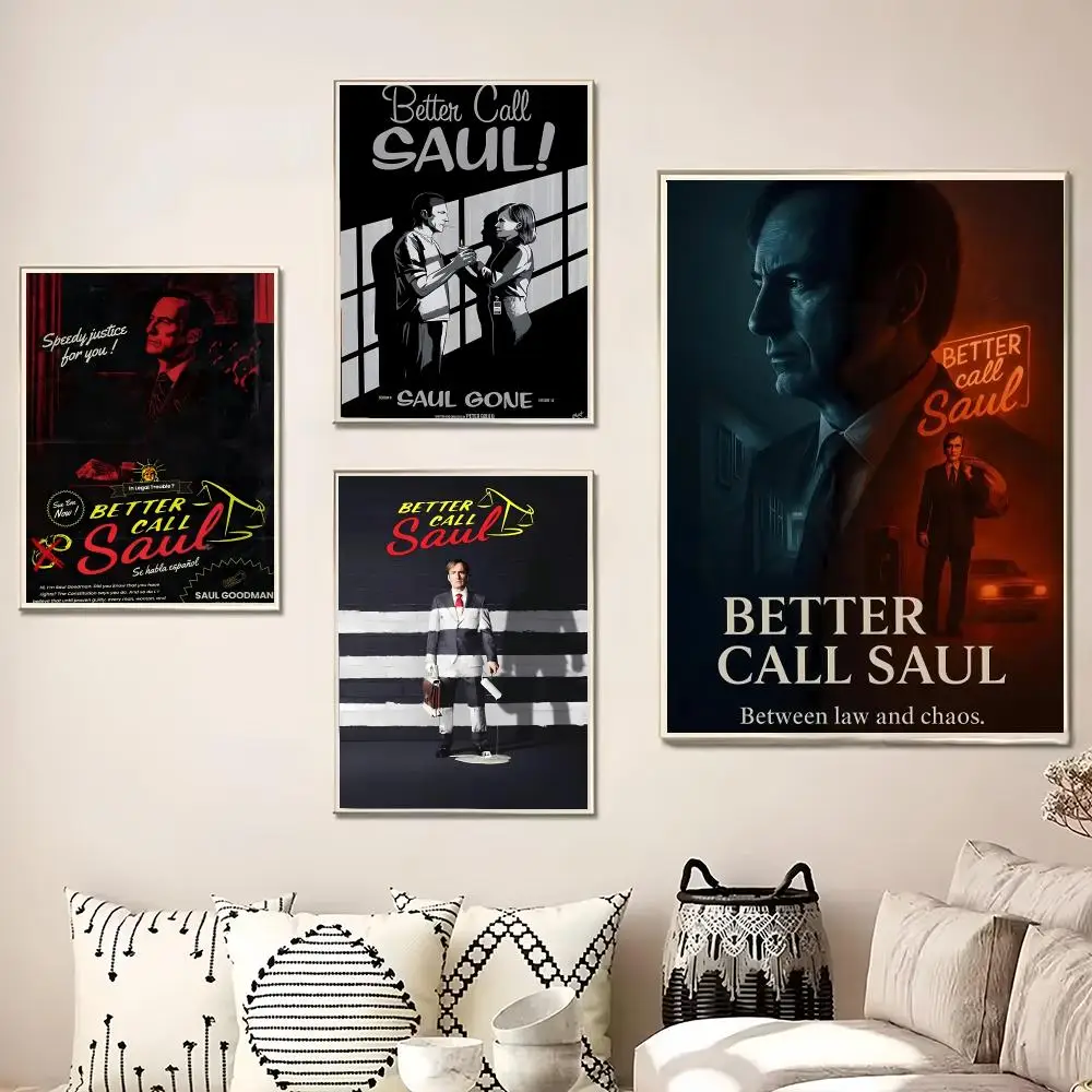 TV Series Better Call Saul Painting Calligraphy Canvas Poster Wall Art for Living Room Bedroom Cafe Decor Gift