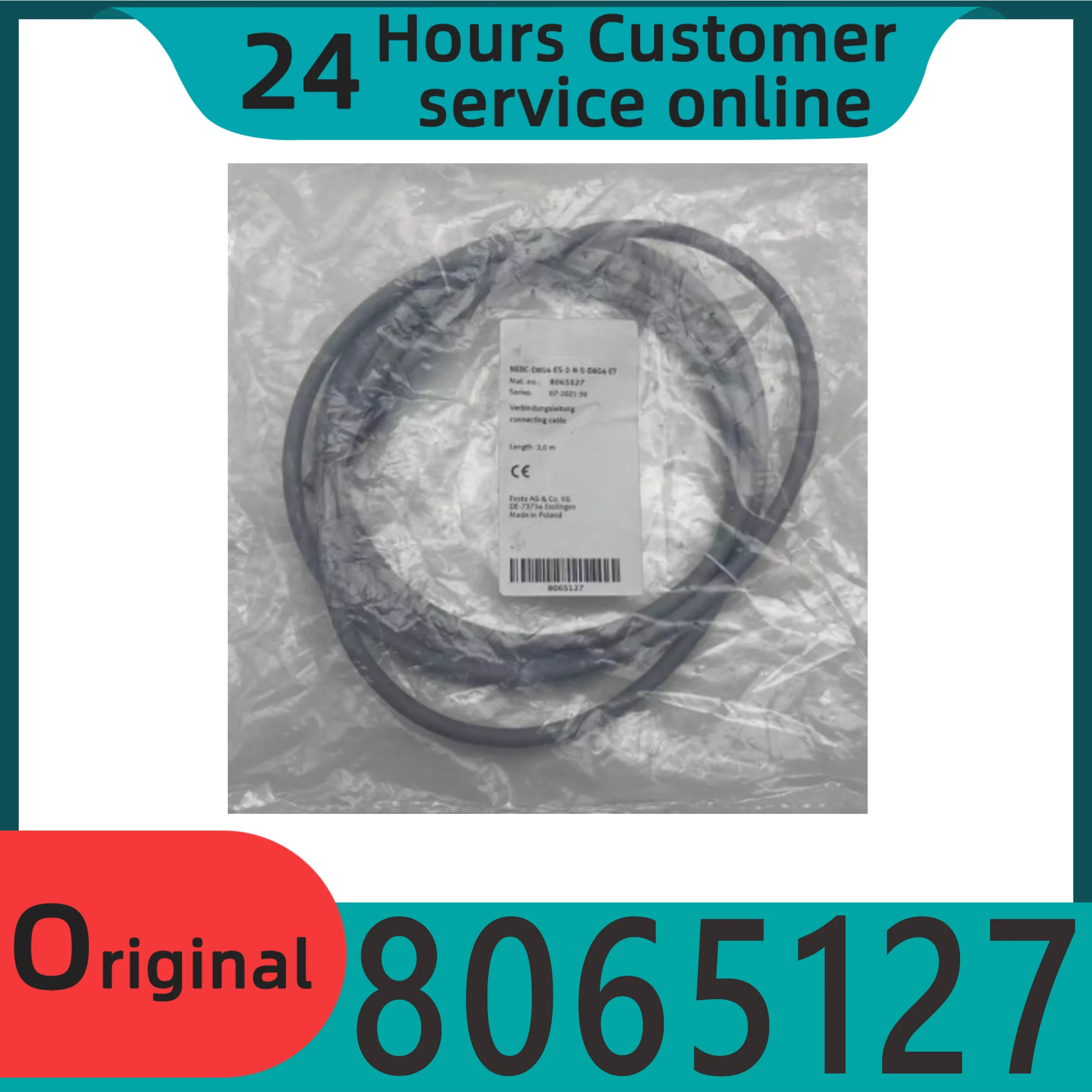 

New original connecting cable NEBC-D8G4-ES-2-N-S-D8G4-ET 8065127