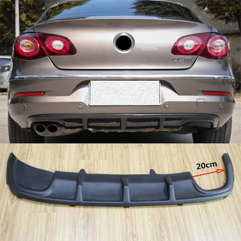 Per paraurti ABS Spoiler diffusore labbro posteriore Volkswagen Passat CC Refit accessori per evitare collisioni Splitter Body Kit 2009-2012