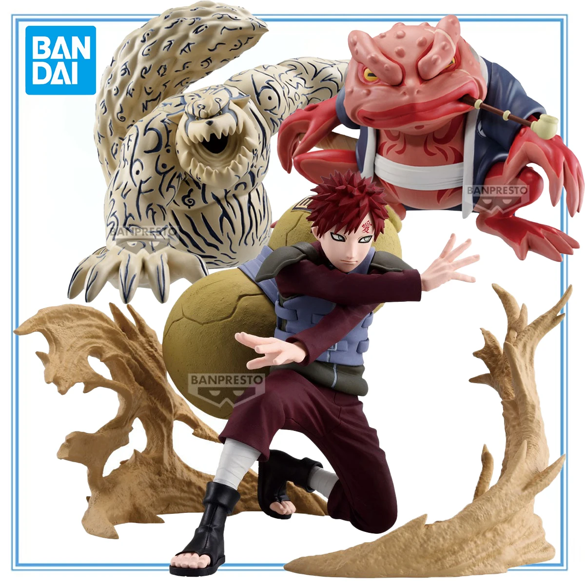 

Original in Stock BANDAI SPIRITS BANPRESTO Vibration Stars Plus Sofubi Figure Naruto Shippuuden Gamabunta Gaara Ichibi