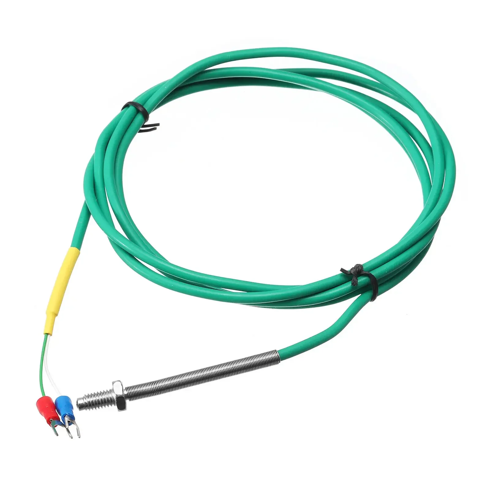 

K Type Thermocouple Temperature Sensor Probe M6 6.6ft Silicone Wire