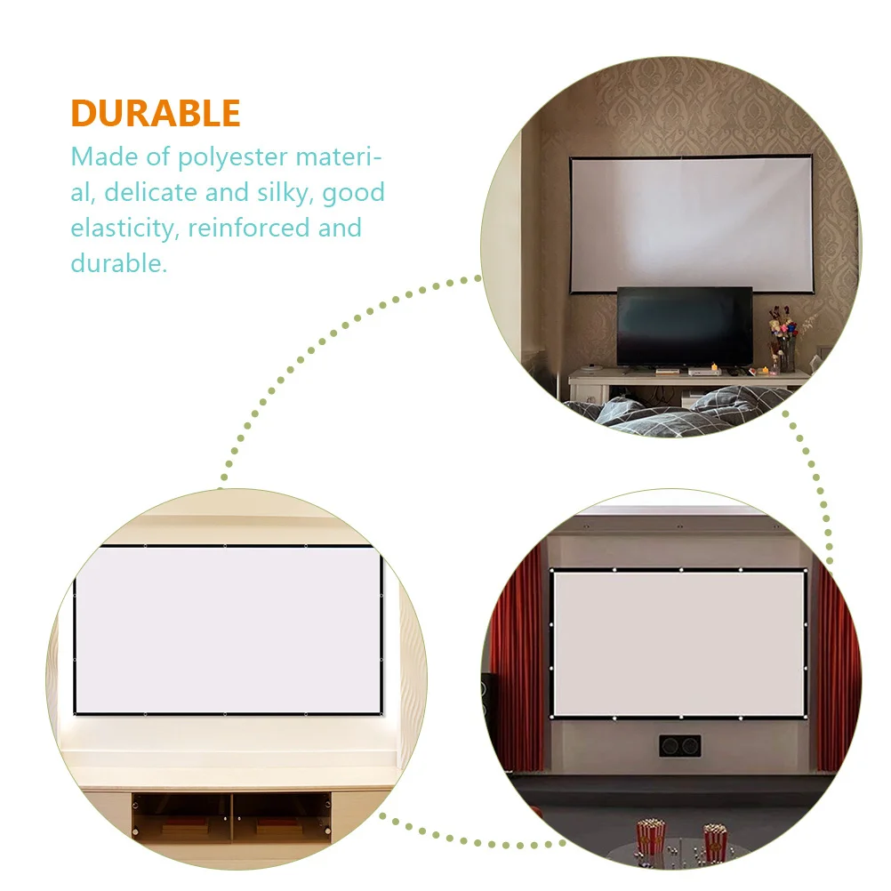 

Projector Screen 60 Inch Foldable Portable Indoor Outdoor High Definition Anti Crease Screen For Home Office Classroom Camping