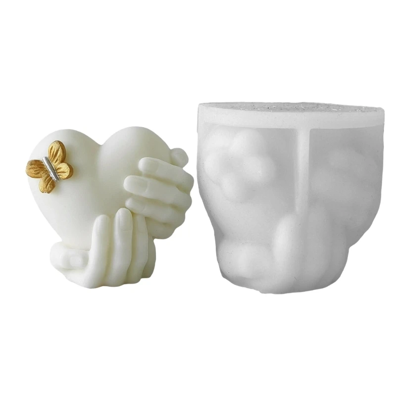 Homemade Scented Decors Mold Creative Heart Base Silicone Scented Mould for Unique 37JB