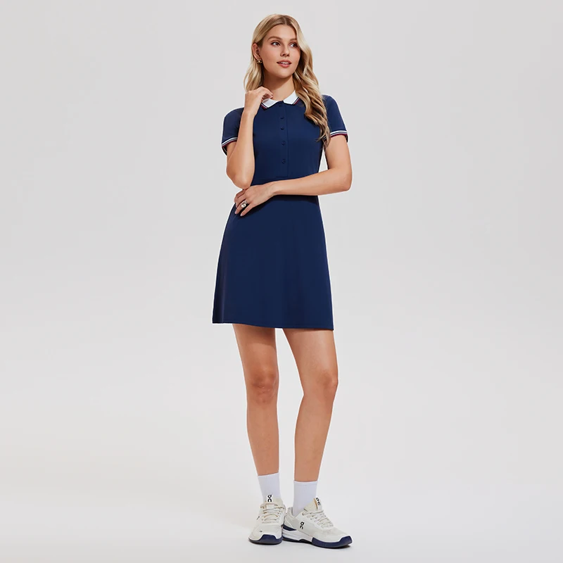 Women's Pickleball Wear Outfits Golf Skirts Activewear Polo Shirt Quick Dry Mesh Gym Tennis Dress Sets for Woman