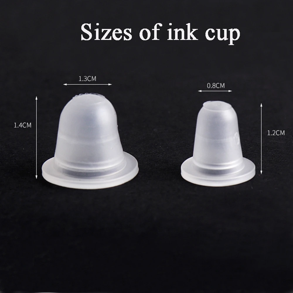 1000/500/300/100PCS Soft Silicone Tattoo Ink Cups Pigment Holder Container S/L Tattoo Ink Caps Microblading Tattoo Accessories