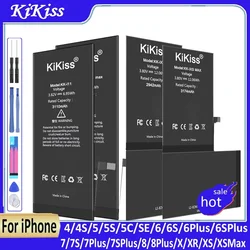 New Battery For iPhone 6s 6 5s 7 8 5 5c 6plus 7plus 8plus X XS MAX XR SE High Capacity Replacement Batteries for Apple 7 6S