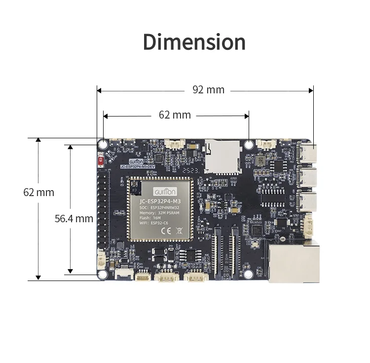 ESP32P4+ESP32-C6 Entwicklungsboard ESP32P4 Entwicklungsboard ESP32P4 Smart Board – Detail 9