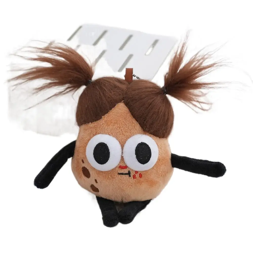 Keyring Fried Hair Potato King Big Mouth Girl Keychain Big Mouth Girl Cotton Soft Fun Decorative