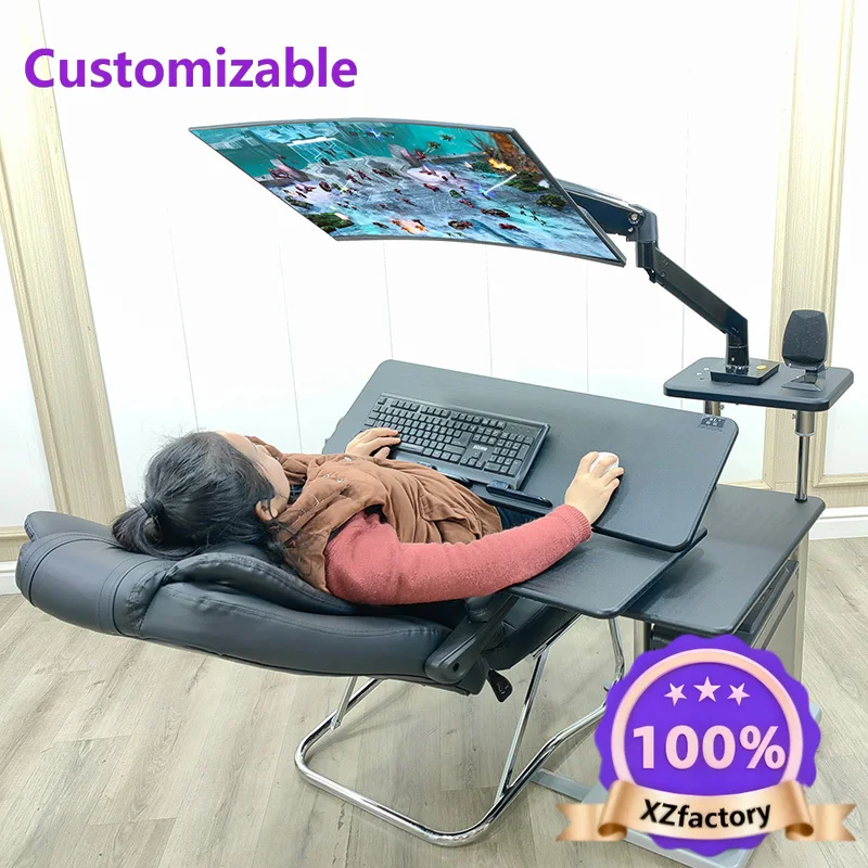 Factory Direct 2026 Top RatedDesktop e-sports table, cabin, first-class space capsule, suspension bracket, computer table, mobil
