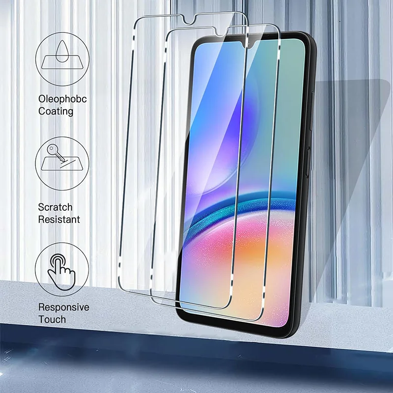 2PCS Tempered Glass For Samsung Galaxy A10 A20 A30 A50 A70 A02 A12 A11 A31 A51 A22 A32 4G 5G Full Cover Screen Protector Film