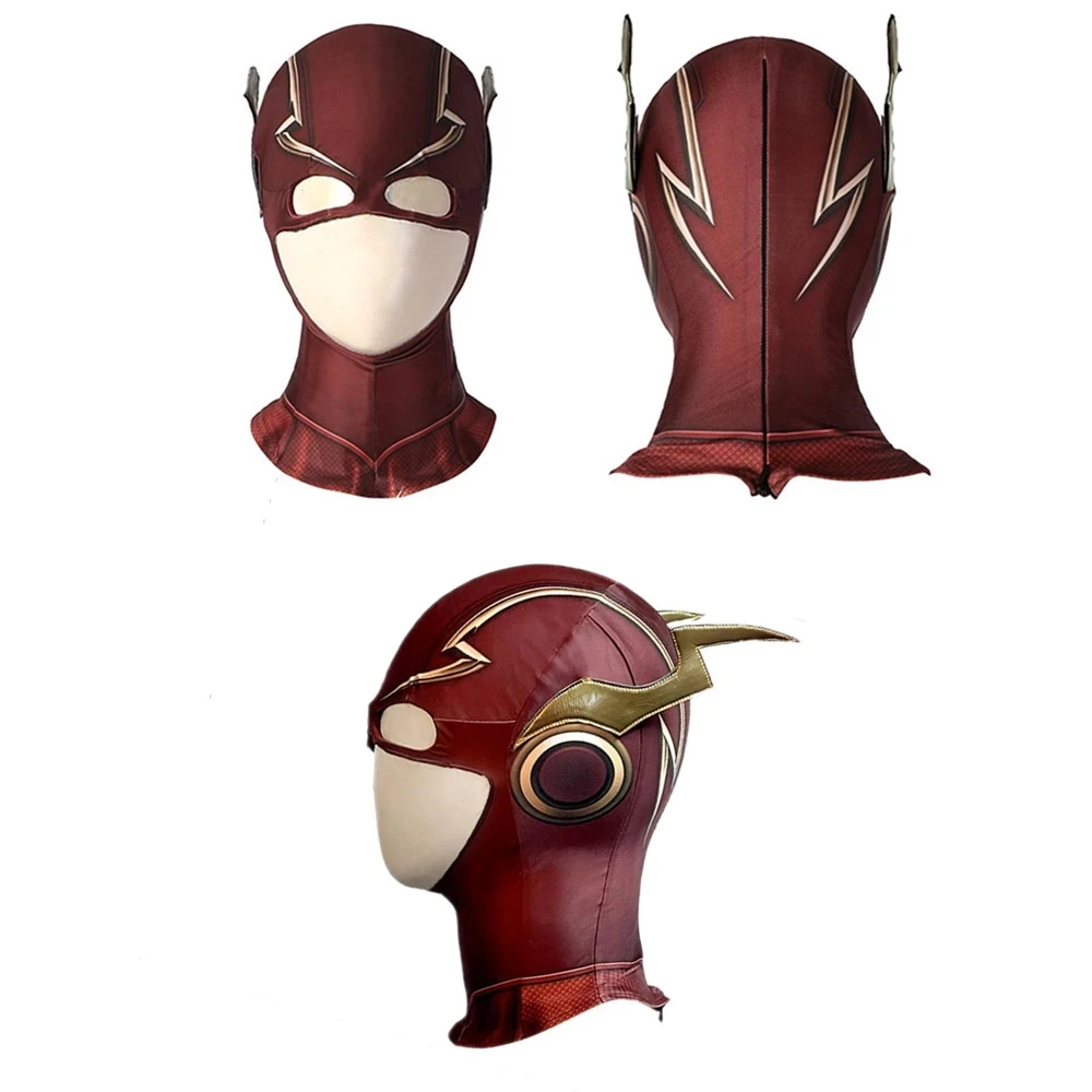 Zentaisuit Macacão Vermelho Flash Barry Allen Traje Cosplay Personalizável Adulto Homens Flash Cosplay Bodysuit com Chapelaria