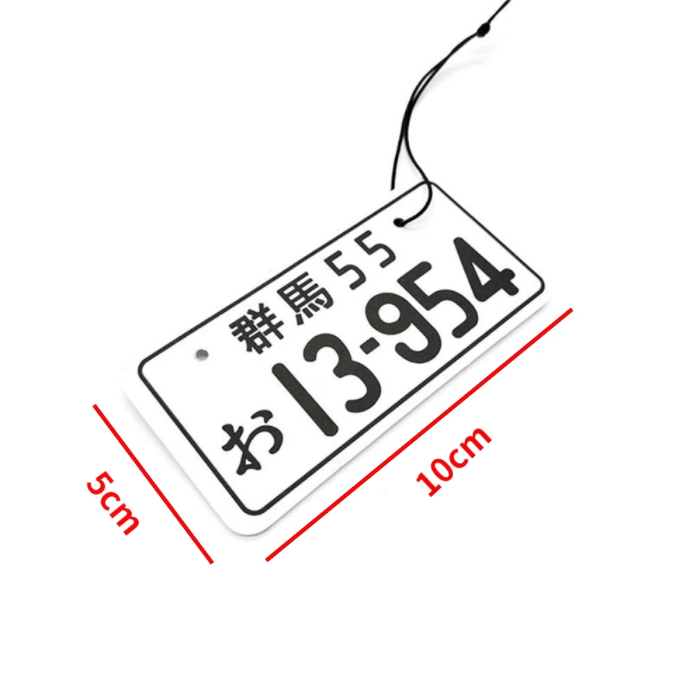 Initial D Car Smell Air Freshener Solid Hard Paper Car Perfumes Rear View Mirror Hanging Accessories for Fujiwara Tofu Japanese image 3