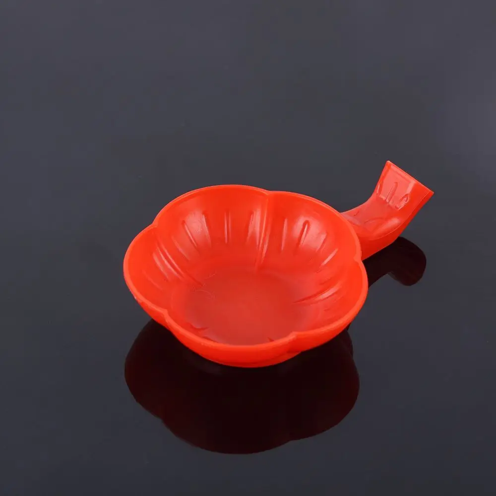 Elegant Plum Blossom Ink Dish Plastic Brush Stand For Calligraphy Art Supplies Portable Desk Accessory Writing Tool Holder