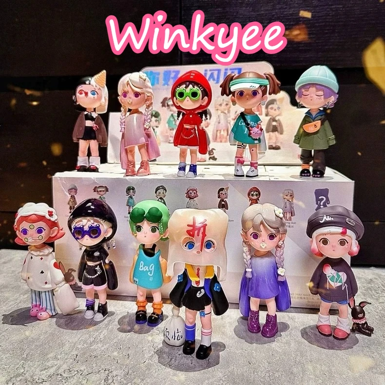 

Аутентичная слепая коробка Winkyee Hello Sparkle, модное крутое украшение для рабочего стола для девочек, тайная коробка, кукла ручной работы, подарок-сюрприз для девочек