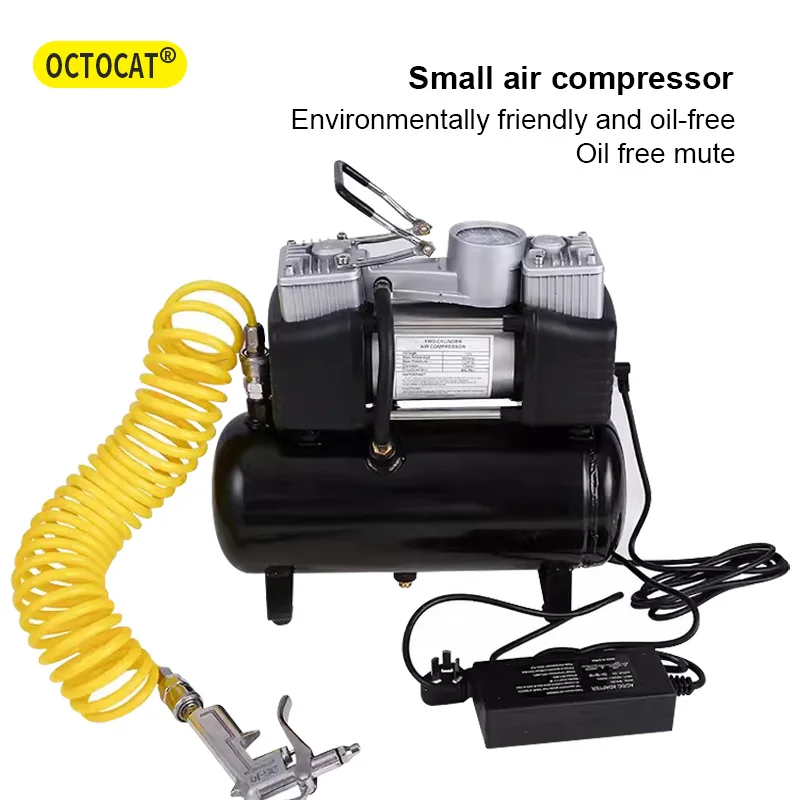 Silent Air Compressor 2.5L 4L 6L Quiet Oil-free Portable Air Pump for Home Repair Tire Inflation Painting Whisper Compressor