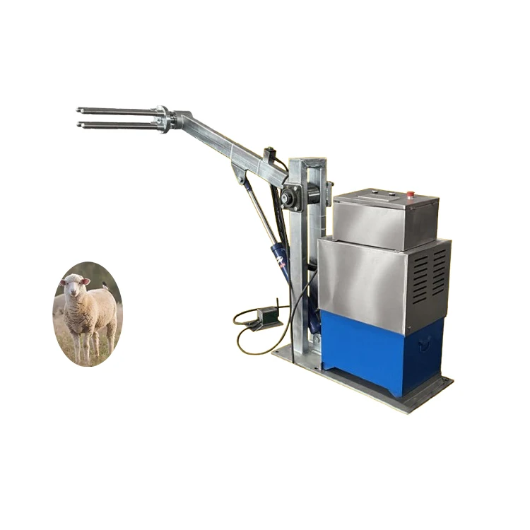 Oblique Type Sheep Goat Skinning Machine Sheep and Goat Slaughtering Equipment Sheep Abattoir Goat Skin Peeling Machine