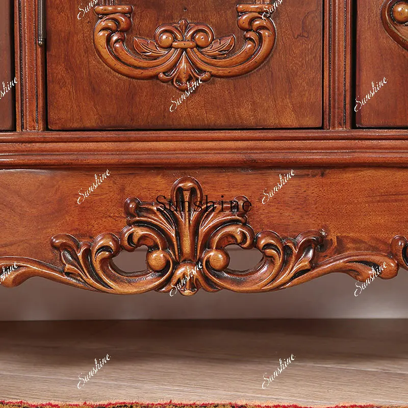 خزانة أحذية أمريكية من الخشب الصلب بثلاثة أبواب، خزانة تخزين أحذية ذات سعة كبيرة FT #4