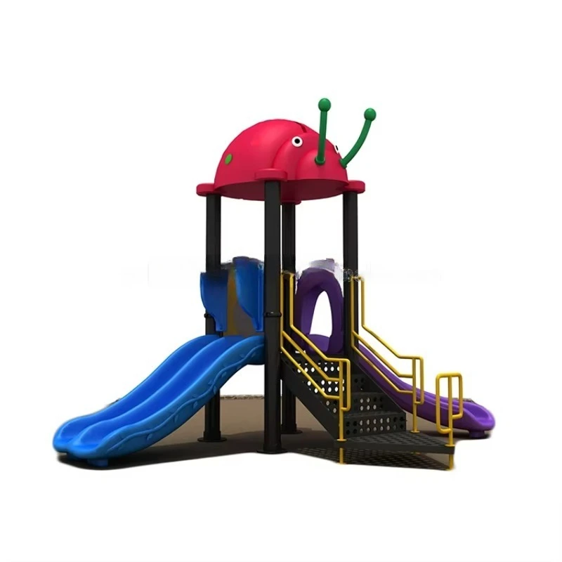 Popular New Outdoor Playground Equipment Interesting Plastic Slide for Garden School Educational Purpose Steel Material