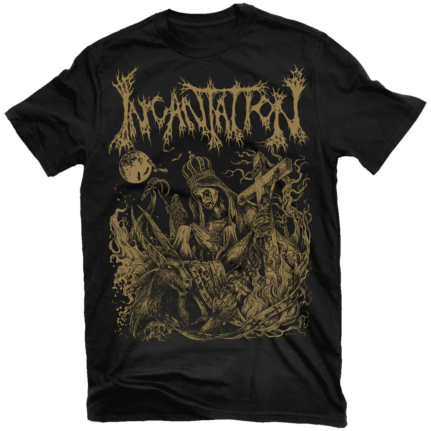 INCANTATION Hell Awaits T-Shirt NEW! Relapse Records TS4723