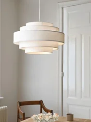 Nordic Stoff Led Anhänger Licht Moderne Wohnzimmer Schlafzimmer Esszimmer Decke Kronleuchter Glanz Wohnkultur Hängen Lampe Leuchten