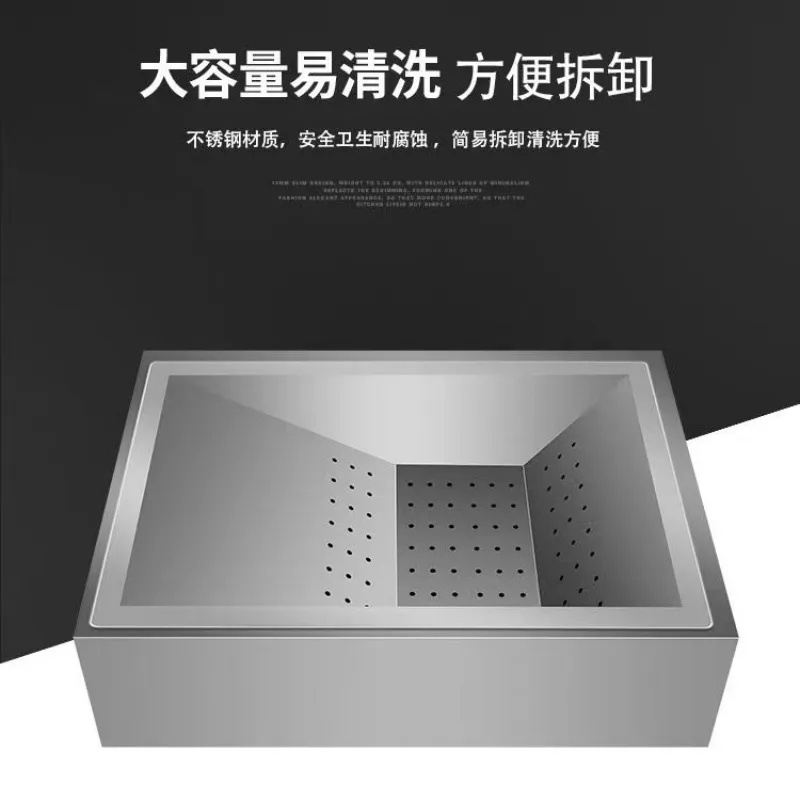 Oil Filter Equipped French Fries Storage Box Burger Shop Counter Slot Food Organizer