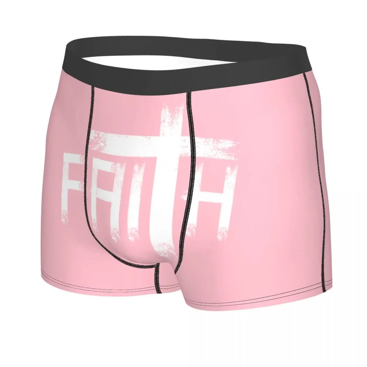 Custom Jesus Believer Christian Boxer Shorts Faith Christianity Religious Underwear Panties Briefs Breathable Underpants