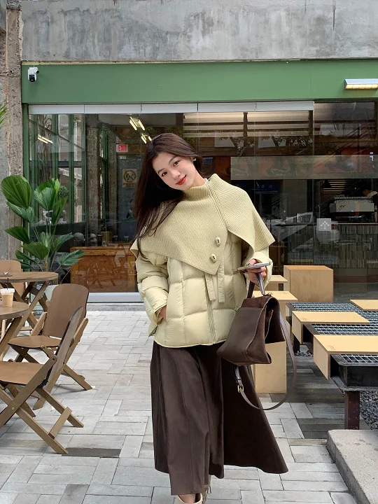 

Зимнее пальто 2025 из утепленного хлопка, женское, свободного кроя, в корейском стиле, теплое, для повседневной носки, прямое, удлиненное