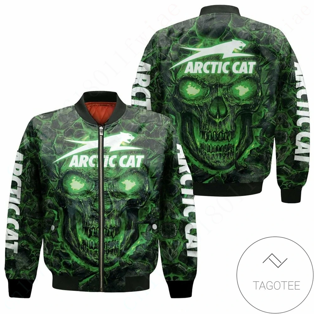 

Arctic Cat Jacket Techwear Baseball Uniform Harajuku Parkas 3D Windbreaker Jackets For Men's Clothing Thick Coats Bomber Jacket